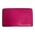Loewe Repeat Anagram Leather Card Case Business Holder Pink — view 2