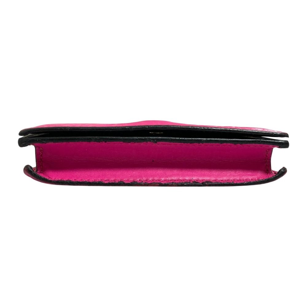 Loewe Repeat Anagram Leather Card Case Business Holder Pink — view 7