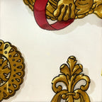 Hermes Carre 45 Ferronnerie Ironwork Silk Scarf Blue White — view 6