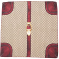 Gucci Scarf GG Monogram Belt Motif Silk Twill