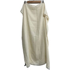 Chanel Pearl CC Logo Cashmere Large Shawl Ivory Scarf — view 2