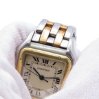 Cartier Panthere MM 2 Row Watch Ivory Dial Quartz Vintage — view 4