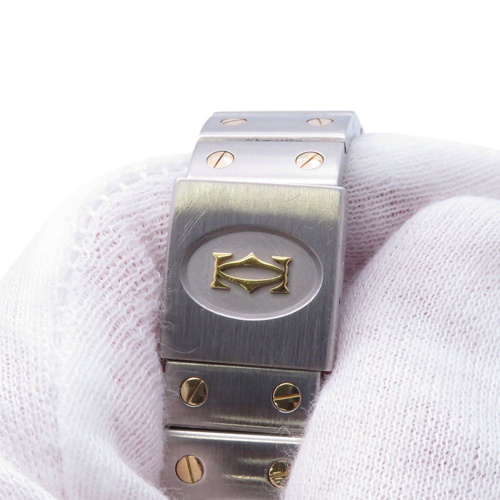 Cartier Santos Galbe LM Watch Ivory Dial — view 9