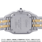 Cartier Panthere MM 2 Row SS 18k Yellow Gold Watch Quartz Ivory Dial — view 3