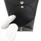 Hermes Coin Case Calvi Duo Black Silver Chevre Misor — view 5