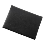 Hermes Coin Case Calvi Duo Black Silver Chevre Misor