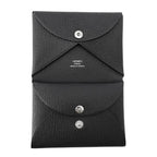 Hermes Coin Case Calvi Duo Black Silver Chevre Misor — view 4