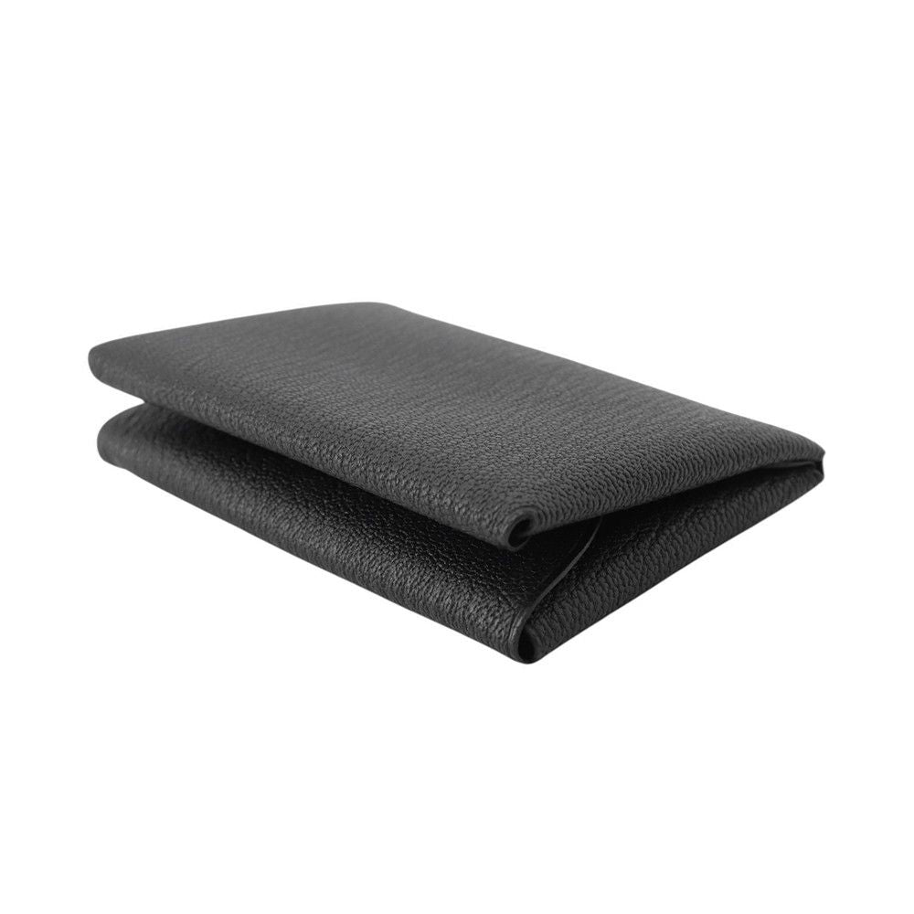 Hermes Coin Case Calvi Duo Black Silver Chevre Misor — view 2