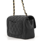 Chanel Chain Shoulder Bag Mini Quilted 20 CC Logo Leather Black — view 2