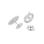 Hermes Earrings Chaine D'ancre Farandole Diamond Total 18k White Gold — view 3