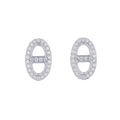 Hermes Earrings Chaine D'ancre Farandole Diamond Total 18k White Gold