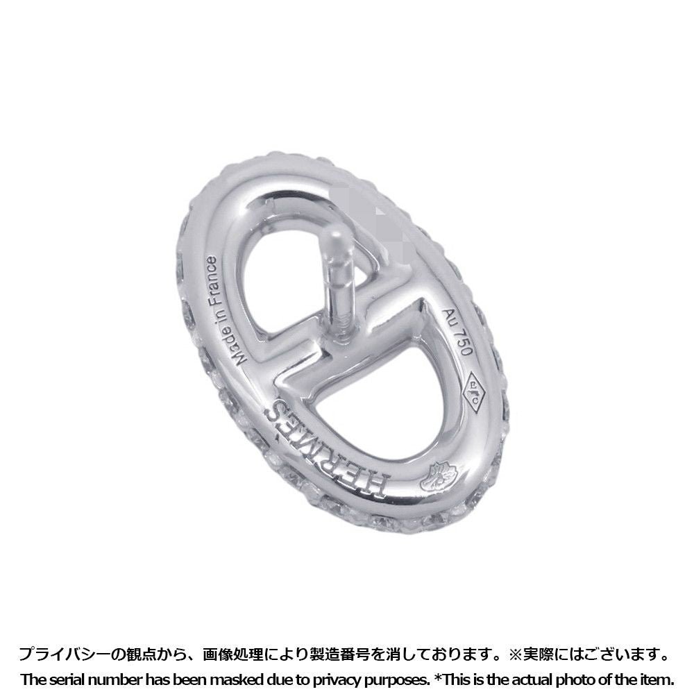 Hermes Earrings Chaine D'ancre Farandole Diamond Total 18k White Gold — view 9