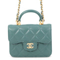 Chanel Chain Wallet Quilted CC Logo Flap Coin Purse Lambskin