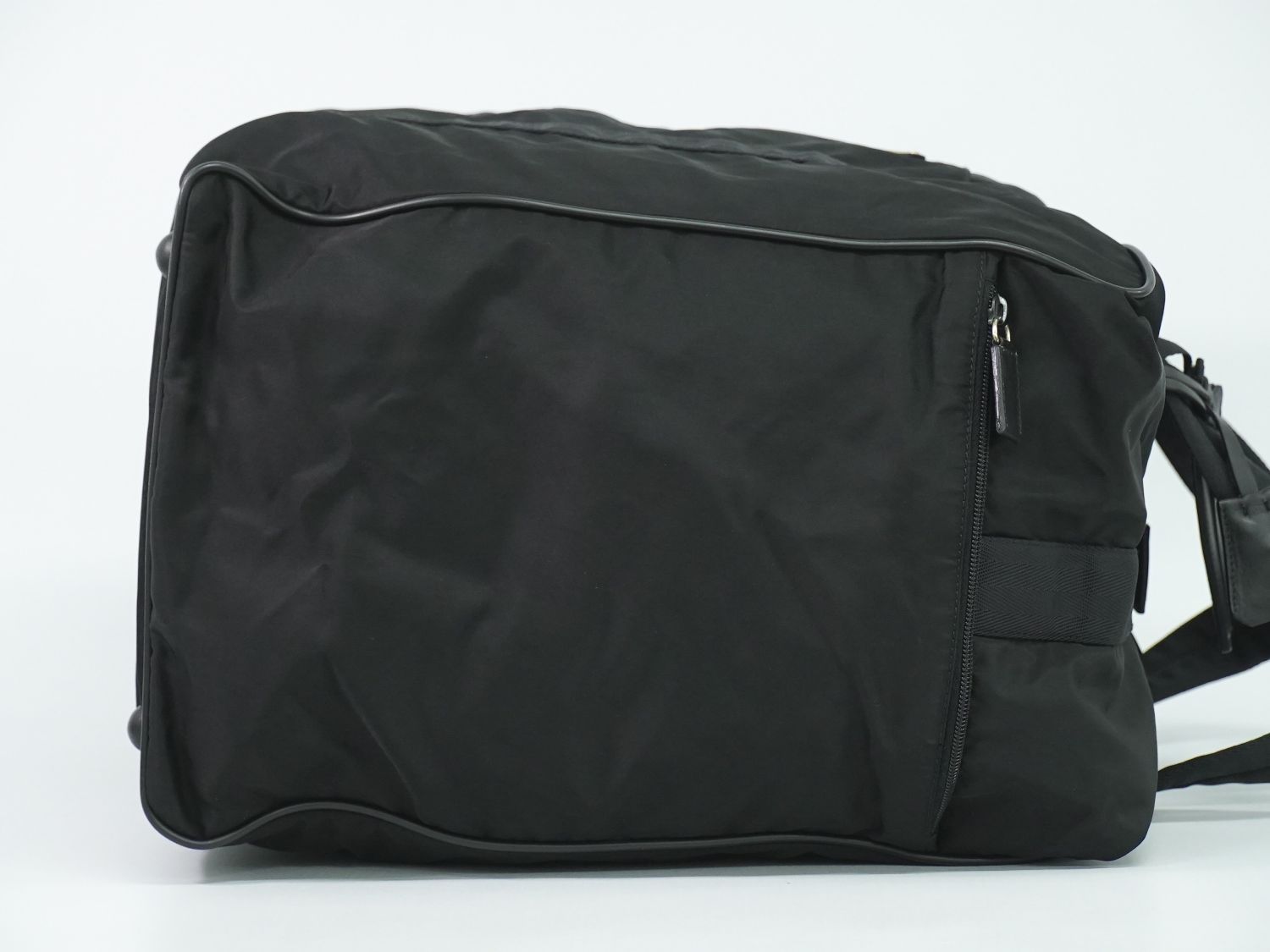 Prada Nylon Boston Bag Black — view 4