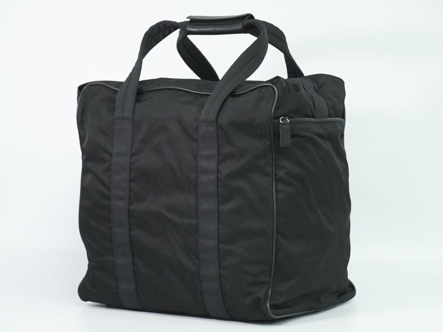 Prada Nylon Boston Bag Black — view 2