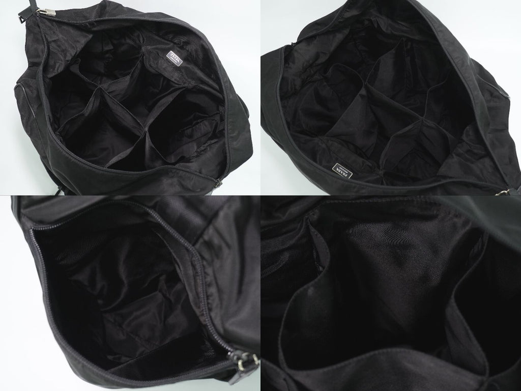 Prada Nylon Boston Bag Black — view 8