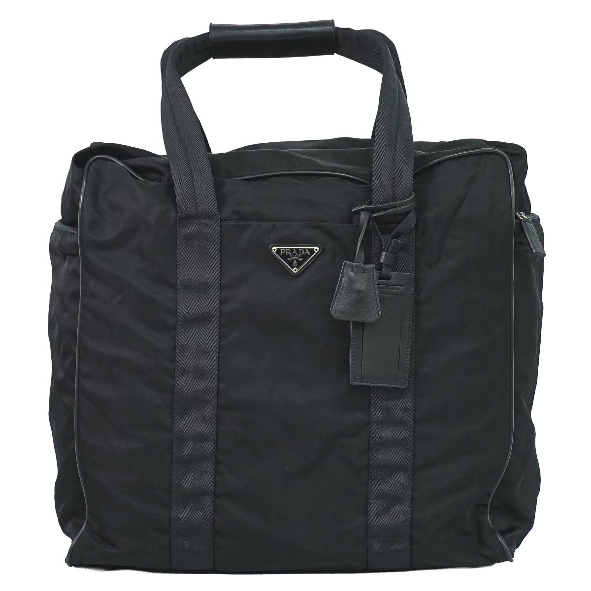 Prada Nylon Boston Bag Black