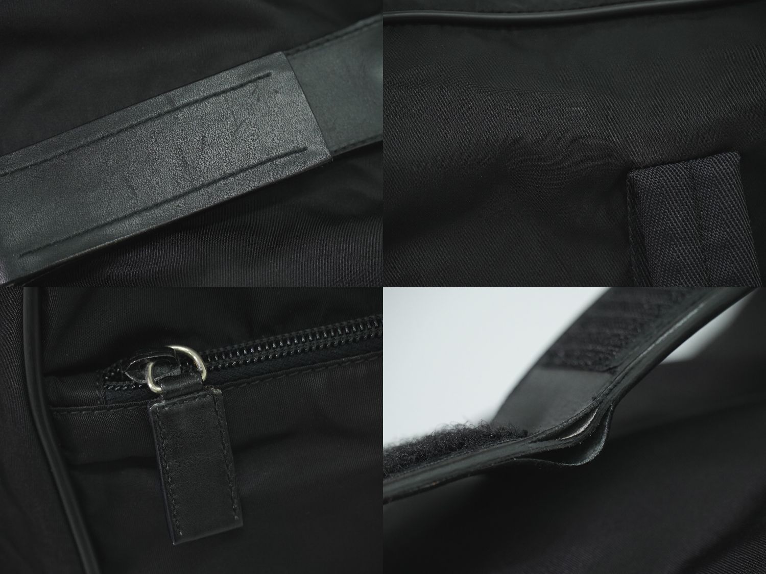 Prada Nylon Boston Bag Black — view 7