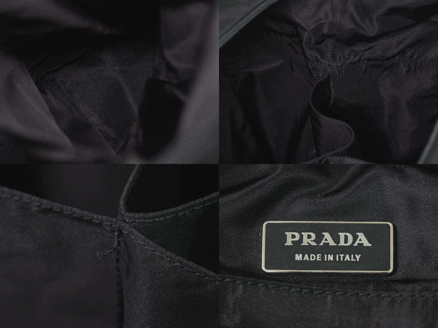 Prada Nylon Boston Bag Black — view 9