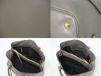 Prada Leather 2-Way Shoulder Bag Tote Pochette Gray — view 7