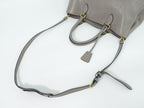 Prada Leather 2-Way Shoulder Bag Tote Pochette Gray — view 5