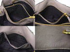 Prada Leather 2-Way Shoulder Bag Tote Pochette Gray — view 8