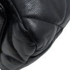 Chanel Chain Shoulder Bag 19 CC Logo Shiny Lambskin Black — view 6
