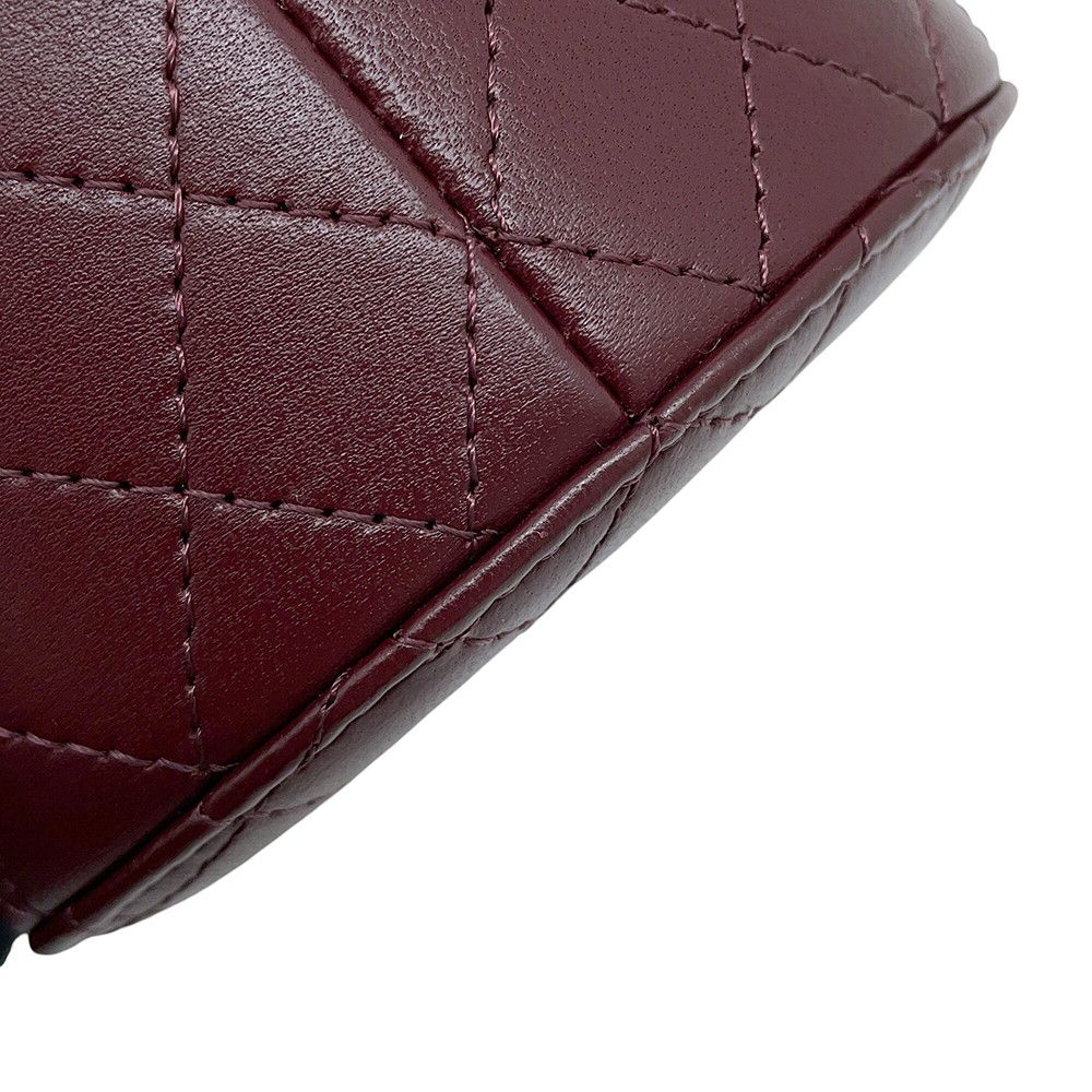 Chanel Chain Shoulder Bag Quilted CC Logo Small Vanity Lambskin — view 7