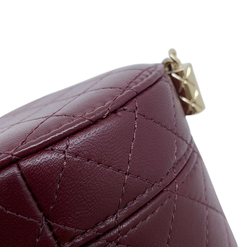 Chanel Chain Shoulder Bag Quilted CC Logo Small Vanity Lambskin — view 8