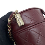 Chanel Chain Shoulder Bag Quilted CC Logo Small Vanity Lambskin — view 9