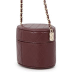 Chanel Chain Shoulder Bag Quilted CC Logo Small Vanity Lambskin — view 2