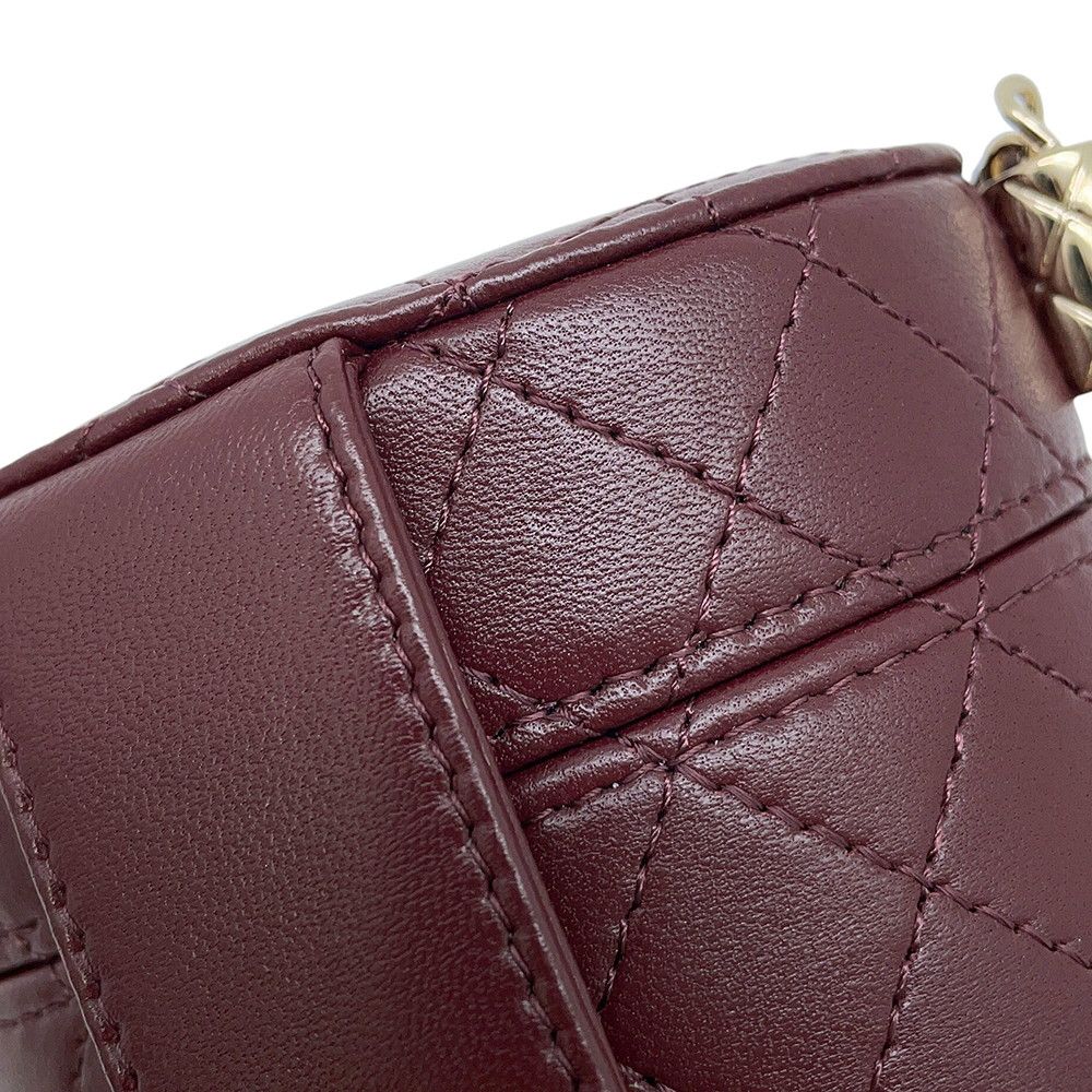 Chanel Chain Shoulder Bag Quilted CC Logo Small Vanity Lambskin — view 6