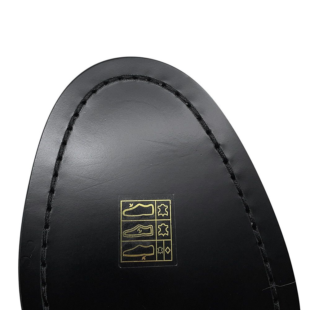 Chanel Loafers Back Toe Carre Shiny Calfskin 38c Shoes Black SS — view 9