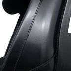 Chanel Loafers Back Toe Carre Shiny Calfskin 38c Shoes Black SS — view 5