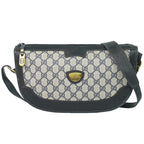 Gucci Vintage GG Supreme Shoulder Bag Pochette Navy
