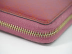 Gucci Brea Micro Guccissima Zip Around Wallet Patent Leather Pink — view 7