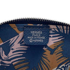 Hermes Coin Case Azap Compact Mini Silk in Blue Deplus Silver Epsom — view 9