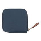 Hermes Coin Case Azap Compact Mini Silk in Blue Deplus Silver Epsom — view 3