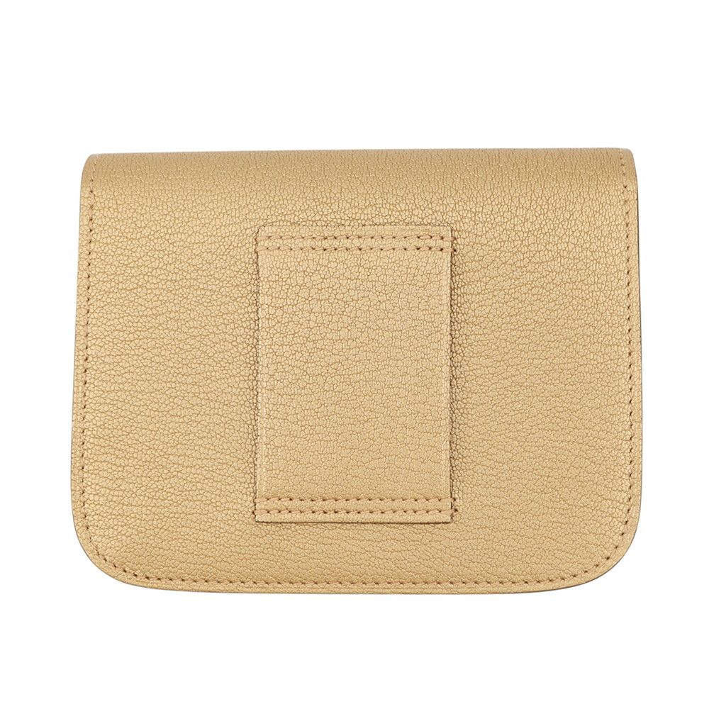 Hermes Wallet Constance Slim Dress Champagne Gold Chevre Sham Kira Coin Case — view 3