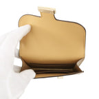Hermes Wallet Constance Slim Dress Champagne Gold Chevre Sham Kira Coin Case — view 7
