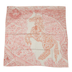Hermes Shawl Carre 140 Geant la Nouvelle Cite Cavaliere Silk Cashmere Scarf