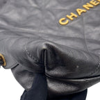 Chanel Backpack 22 Large Shiny Calf Leather — view 7
