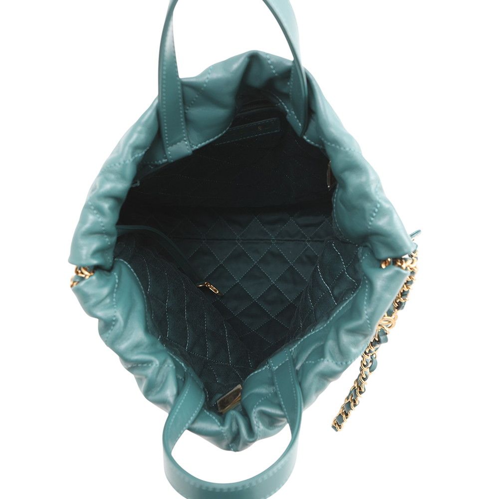 Chanel Backpack 22 Small Shiny Calfskin — view 5