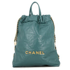 Chanel Backpack 22 Small Shiny Calfskin
