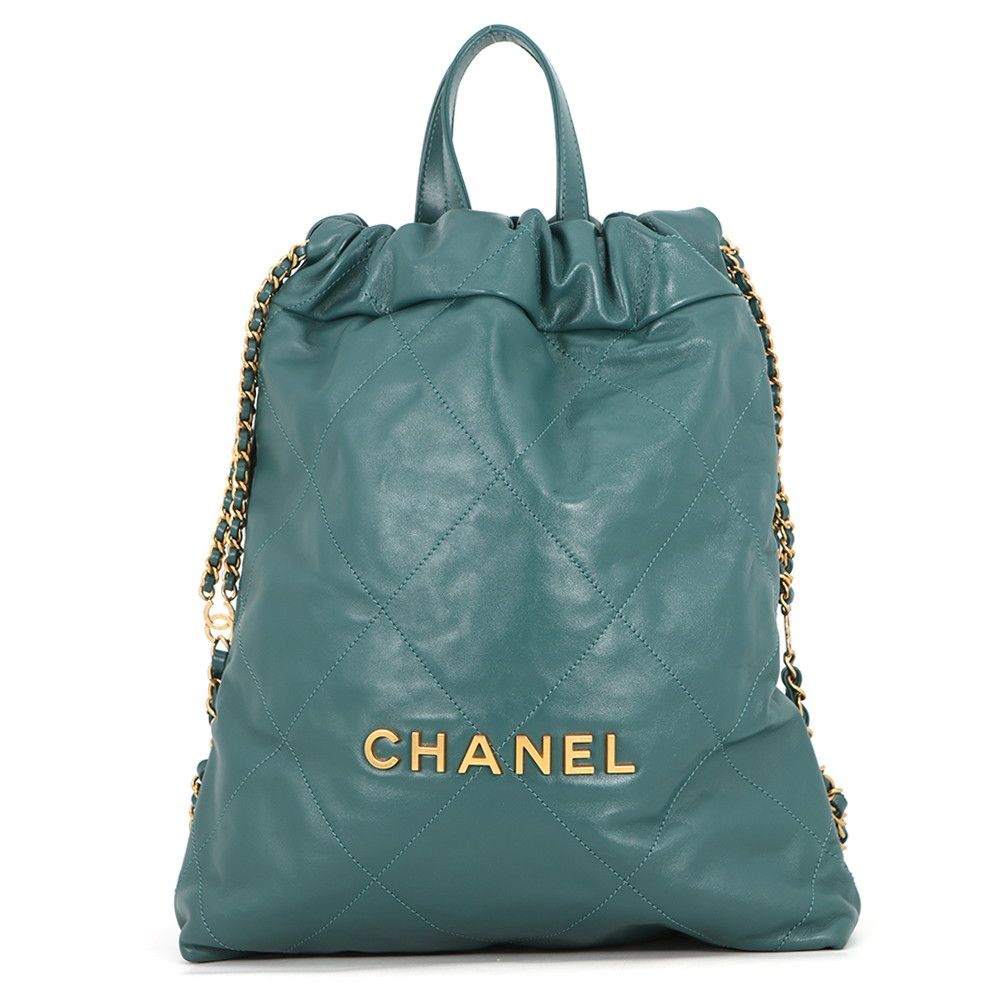 Chanel Backpack 22 Small Shiny Calfskin