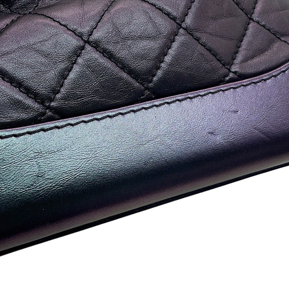 Chanel Chain Shoulder Bag Gabriel de Small Hobo Aged Calf Leather — view 8