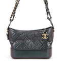 Chanel Chain Shoulder Bag Gabriel de Small Hobo Aged Calf Leather