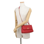 Chanel Quilted CC Logo Coco Handle Caviar Leather 2-Way Shoulder — view 5