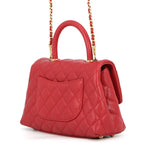 Chanel Quilted CC Logo Coco Handle Caviar Leather 2-Way Shoulder — view 2