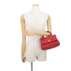 Chanel Quilted CC Logo Coco Handle Caviar Leather 2-Way Shoulder — view 4